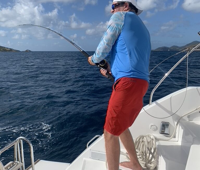 Prepping for BVI Fly Fishing on a Sailing Catamaran – 2024